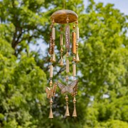 Zaer Ltd International Set of 6 Assorted Wood & Metal Hanging Wind Chimes with Dangling Accents LS016846-SET View 4