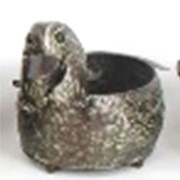 Zaer Ltd International Pre-Order: Set of 6 Assorted Animal Galvanized Flower Pots ZR162050-SET View 4