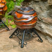 Zaer Ltd International Pre-Order: Set of 3 Assorted Ceramic Globe Tabletop Accents "Florence" ZR083902-SET View 4