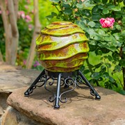 Zaer Ltd International Pre-Order: Set of 3 Assorted Ceramic Globe Tabletop Accents "Prague" ZR083903-SET View 4