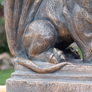 Zaer Ltd International Set of 2 Magnesium Griffin Statues in Antique Bronze "Peter & Lois" ZR619280-BZS View 4