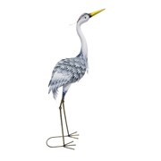 Zaer Ltd International Pre-Order: Set of 4 Assorted Great Blue Heron Metal Garden Figurines "Cuyahoga" ZR241170-SET View 4