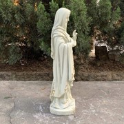 Zaer Ltd International Pre-Order: 36" Tall Mother Mary with Sacred Heart Statue in Antique Grey ZR551136-GY View 4