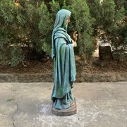 Zaer Ltd International Pre-Order: 36" Tall Mother Mary with Sacred Heart Statue in Antique Bronze ZR551136-BZ View 4