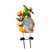 Zaer Ltd. International Pre-Order: Set of 6 Assorted Colorful Gnome Pot Stakes "The Gnomads" ZR240459-SET View 4