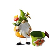 Zaer Ltd. International Pre-Order: Set of 6 Assorted Colorful Gnome Flower Pots "The Gnomies" ZR240460-SET View 4