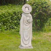 Zaer Ltd International Pre-Order: "Our Lady of Perpetual Help" Magnesium Garden Statue in Antique Grey ZR540016-GY View 4