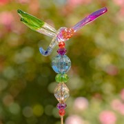 Zaer Ltd International 22" Tall Five Tone Acrylic Dragonfly Pot Stakes in 6 Assorted Color Variations ZR203216-SET View 5