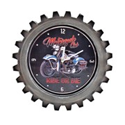 Zaer Ltd. International Set of 6 Vintage Style Motorcycle Gear-Shaped Iron Wall Clocks VA612417 View 5