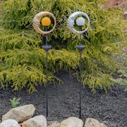 Zaer Ltd International Dual Sun & Moon Solar Spinning LED Garden Stakes in 2 Assorted Colors VA100010 View 5