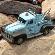 Zaer Ltd International Set of 6 Assorted Color Small Vintage Style Tow Trucks VA170003-SET View 5
