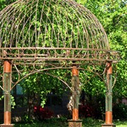 Zaer Ltd International Pre-Order: "Valiko" 14ft. Tall Round Iron Garden Gazebo in Antique Bronze ZR131407-BZ View 5