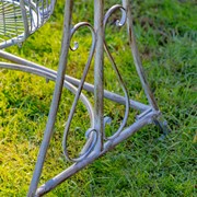 Zaer Ltd International "Oasis" Iron Garden Swing Chair in Blue Bronze ZR160144-BB View 5