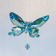 Zaer Ltd International Three Piece Acrylic Butterfly Chain Ornaments in 6 Assorted Colors ZR508112 View 5