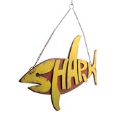 Zaer Ltd International Hanging Metal Shark Sign in 3 Assorted Colors ZR142127 View 5