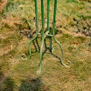 Zaer Ltd International Set of 2 Tall Iron Basket Plant Stands in Antique Green "Stephania" ZR139518-GR View 5