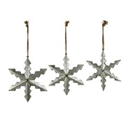 Zaer Ltd International Pre-Order: Set of 6 Hanging Galvanized Stars in Assorted Sizes ZR731160-SET View 5
