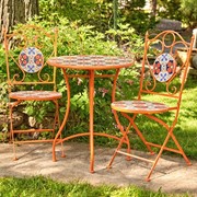 Zaer Ltd International "Saint Petersburg" Mosaic Bistro Set ZR850248-9-SET View 5
