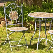 Zaer Ltd International "New Orleans" Mosaic Bistro Set ZR850256-7 View 5