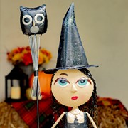 Zaer Ltd International Pre-Order: 39" Tall Big Eyed Halloween Witch Girl "Stephy" ZR194254 View 5