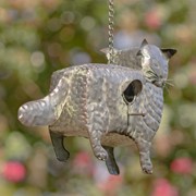 Zaer Ltd. International Galvanized Hanging Animal Birdhouse - Cat ZR180249-B View 5