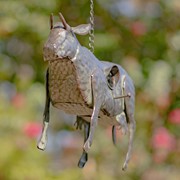 Zaer Ltd. International Galvanized Hanging Animal Birdhouse - Cow ZR180249-C View 5