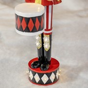 Zaer Ltd. International 61" Tall Iron Christmas Nutcracker with Drum & LED Lights "George" ZR190660 View 5