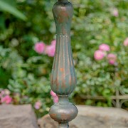 Zaer Ltd. International 27" Tall Ornate Pedestal Birdbath with Bird Details in Copper-Bronze ZR160318-CB View 5