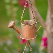 Zaer Ltd. International 73" Long Iron Rain Chain with Watering Cans in Antique Copper ZR200167-CP View 5