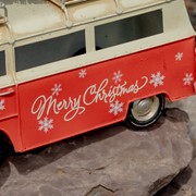 Zaer Ltd. International 1970's Inspired Christmas Bus with Wreath & Gifts ZR191838 View 5