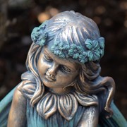 Zaer Ltd International 25.5" Tall Magnesium Sitting Fairy Statue "Iris" ZR339026 View 5