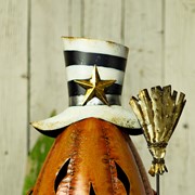 Zaer Ltd International 27.5" Tall Top Hat Jack-O-Lantern with Face Mask ZR196412 View 5