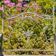 Zaer Ltd International "Gaia" Iron Garden Armchair in Verdi Green ZR180493-VG View 5