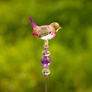 Zaer Ltd. International 21" Tall Multicolor Acrylic Sparrow Pot Stakes in 6 Assorted Colors ZR203816-SET View 5