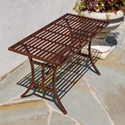 Zaer Ltd. International "Valley Forge" Iron Garden Table in Antique Bronze LS819003-BZ View 5