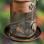 Zaer Ltd. International Hanging Iron Bird Feeder with Antique Copper Finish "Silo" LS213031 View 5