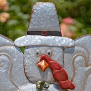 Zaer Ltd. International 40.7" Tall Thanksgiving Turkey Large Galvanized Flat Stake ZR170512 View 5