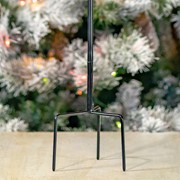 Zaer Ltd. International 37" Tall Green & White Striped Metal Christmas Gift Box with Stake ZR210514 View 5