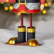 Zaer Ltd. International 17.25" Tall Metal Nutcracker Figurine with Gifts "Nikolai" ZR191187 View 5