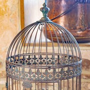 Zaer Ltd. International Pre-Order: Set/2 Victorian Style Birdcage Planters in Bronze "Copenhagen 1843" ZR200524-BZ View 5