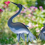 Zaer Ltd. International Set of 6 Assorted 43" Tall Iron Bird Garden Stakes ZR220038-SET View 5