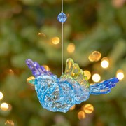 Zaer Ltd. International 22.5" L. Three Piece Five-Tone Acrylic Blue Jay Chain Ornament in 2 Asst Colors ZR908311 View 5