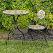 Zaer Ltd International "Santa Fe II" Mosaic Bistro Set ZR851240-1-SET View 5