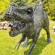 Zaer Ltd International 7.3ft Tall Giant Metal Tyrannosaurus Rex Garden Statue "Chompers" ZR220916 View 5
