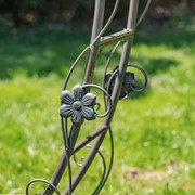 Zaer Ltd. International 6.8ft. Tall Heart-Shaped Iron Bench in Antique Bronze "Amore" ZR230422-BZ View 5