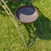 Zaer Ltd. International Pre-Order: 6.6ft. Long Bridge-Like Iron Plant Stand in Antique Green "Stockholm" ZR230421-GR View 5
