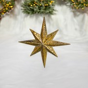 Zaer Ltd International Set of 6 Assorted Antique Gold North Star Hanging Iron Decorations "Polaris" ZR233016-SET View 5