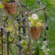 Zaer Ltd International 38" Tall Ferris Wheel Plant Stand with Six Baskets in Ant Bronze "Medellín 1972" ZR163750-BZ View 5