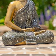 Zaer Ltd International 15.75" Tall Meditative Polyresin Buddha Statue ZR920601 View 5