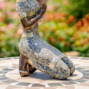 Zaer Ltd International 17.3" Tall Polyresin Thai Buddha Kneeling in Prayer ZR920700 View 5